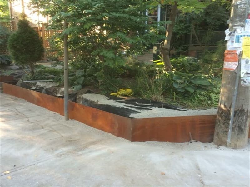 minimalism corten steel garden edging For Garden Art